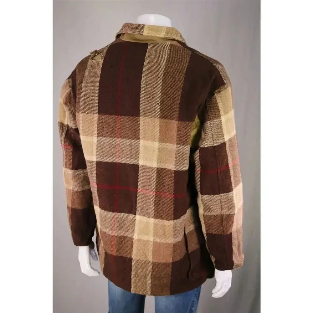 Polo Ralph Lauren Vintage Reversible Wool-Alpaca-Cotton Barn Coat Jacket~ L - Picture 8 of 11